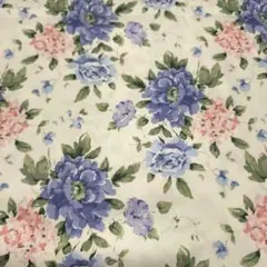 ローラアシュレイ　ミルナー／デルフィニウム　生地　142cm巾×100cm
