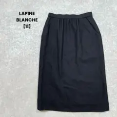 a2463＊ラピーヌブランシュ　タイトスカート　黒【11】シンプル　綺麗め