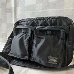美品◎PORTER ポーター タンカー ショルダーバッグ 2層式 Ｓ
