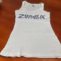 ZUMBA 正規品⭐︎ストーン装飾 白タンクトップ S