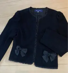 値下げました‼️エムズグレイシーのノーカラージャケット