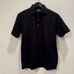 鎌倉シャツ カノコニット ポロシャツ size L ブラック スプレッド