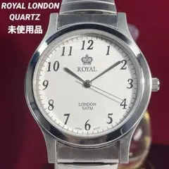 未使用 ROYAL LONDON クォーツ 電池交換済 純正伸縮ベルト 腕時計