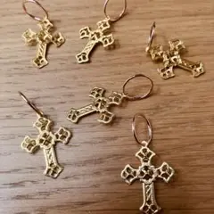 2/2 人気のクロス「The crossⅡ 」ステッチマーカー 編み物マーカー