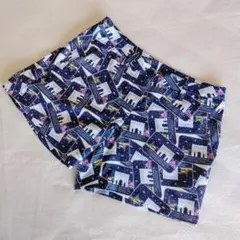 アンパスィ and per se ゴルフ ショートパンツ ロゴ刺繍入り 総柄 M