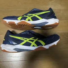 ASICS バレーボールシューズ ネイビー/イエロー
