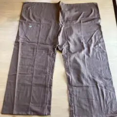 【新品】タイパンツ　フィッシャーマンパンツ　アジアンパンツ　ワイドパンツ　薄茶色
