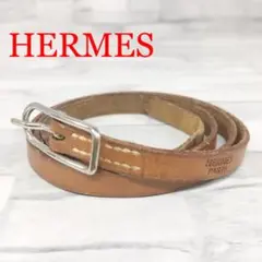 N⑩HERMES エルメス ブレスレット アピ レザー ブラウン