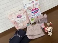Merriesオムツ　Ropé Picnic マタニティパジャマ　ヌーク哺乳瓶