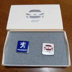 Peugeot 407 ピンバッジ 2個セット