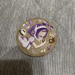 おジャ魔女どれみ　刺繍缶バッジ　おんぷ