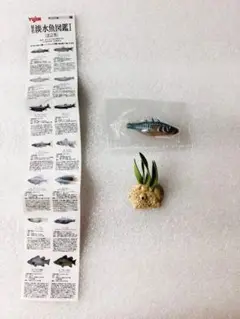 未使用　ユージン　原色淡水魚図鑑Ⅰ　【改訂版】　イトヨ　フィギュア