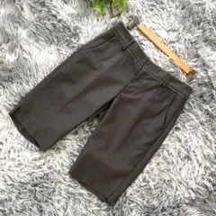 green label relaxing【M】ショート パンツ 前ポケット 濃茶