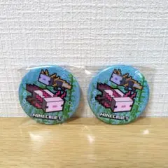 マイクラ　ウーパールーパー　缶バッジ　まとめ売り　２点