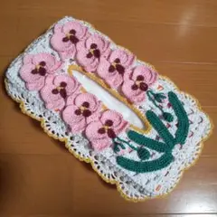 ボックスティッシュカバー(胡蝶蘭)