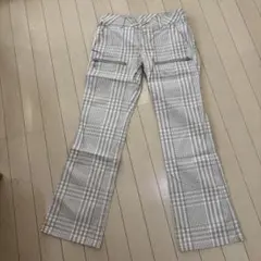 チェックパンツ