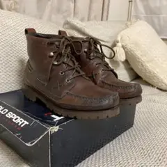 Polo Sport ブラウンレザーブーツ