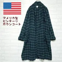 《USA製》HARRIS&FRANK 70s ガウンコート ショールカラーコート