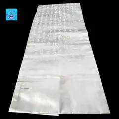 【新品未使用】 名古屋帯　文字文様　喪服　グレー