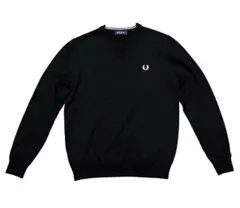 【送料無料】FRED PERRYフレッドペリーのVネックニットセーター　Mサイズ