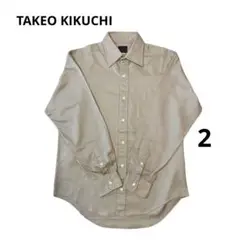 TAKEO KIKUCHI タケオキクチ シャツ 日本製 長袖 無地 長袖シャツ
