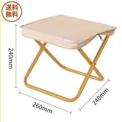 【新品】折りたたみ椅子 白 軽量460g コンパクト収納 アウトドア レジャー用