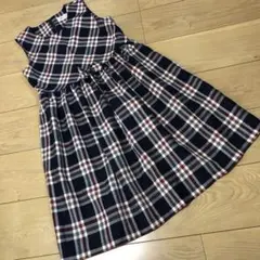むーのんのん チェック柄 ワンピース 美品 150