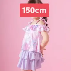 オフショルリボンスイムウェア 猫 ピンク