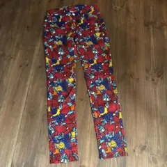 レディース　パーリーゲイツ　薄手カラフルストレッチパンツ　美品