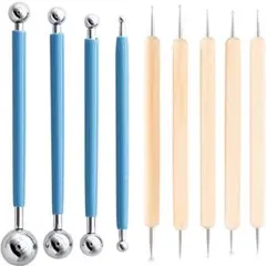 ダブルヘッド粘土工芸ツール9本セット