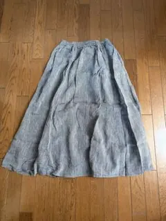 美品　無印良品　リネン　ロングスカート