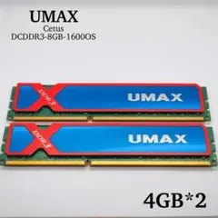 【UMAX】Cetus DCDDR3-8GB-1600OS