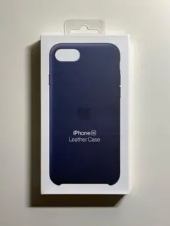 【新品】純正iPhone 7 / 8 / SEレザーケース・ミッドナイトブルー②