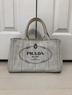 プラダ バッグ PRADA 1BG439 カナパ デニム ホワイト