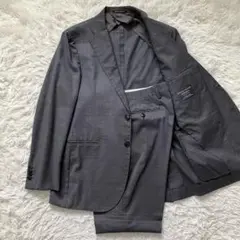 《極美品早い者勝ち》グリーンレーベルリラクシングスーツセットアップグレー