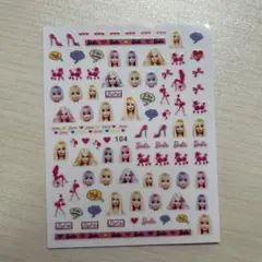 バービー ネイルシール