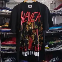 スレイヤー 両面プリント バンドＴシャツ XL