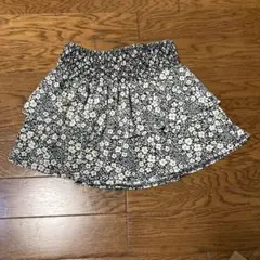 ZARA フラワープリント　フリルスコート　サイズ120