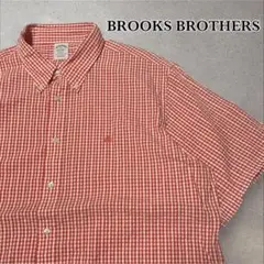 美品 BROOKS BROTHERS シアサッカーギンガムチェックシャツ XXL