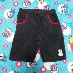 CUNE 黒ボア ハーフパンツ