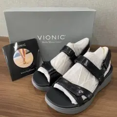 新品未使用VIONIC ブラックサンダル ストラップ付き　サイズLL