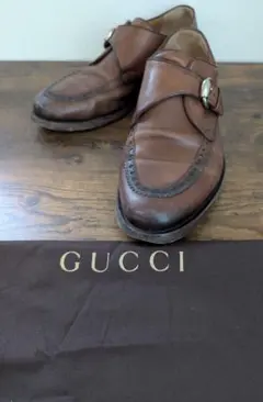 《 USED 》GUCCI グッチ モンクストラップ 革靴 8(27cm)