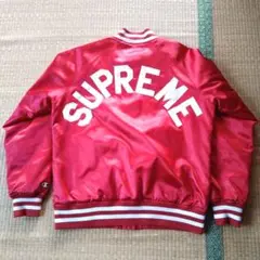 グーフィー　Champion ✖︎supremeネイビー スタジャン supreme✖️championコラボスタジャンネイビーS - メルカリ