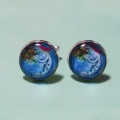 シャガール　人魚　カフスボタン　カフリンクス　ブラック