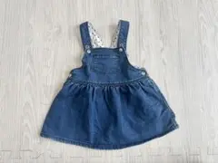PETIT BATEAU デニム ジャンパースカート　74