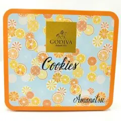 空き缶 ゴディバ 季節限定 あまなつクッキー GODIVA