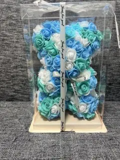 ベアローズ 青緑白 ぬいぐるみ