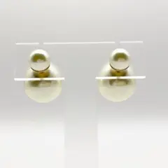 【新品同様・定価6万4千】ディオール トライバル ピアス イヤリング パール