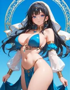 AIイラスト 美女 A4ポスター Ｊ85