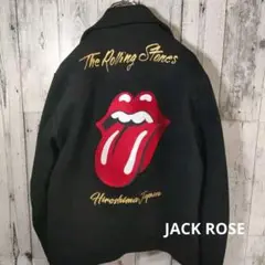 美品 JACK ROSE VINTAGE ローリング・ストーンズ刺繍 ライダース